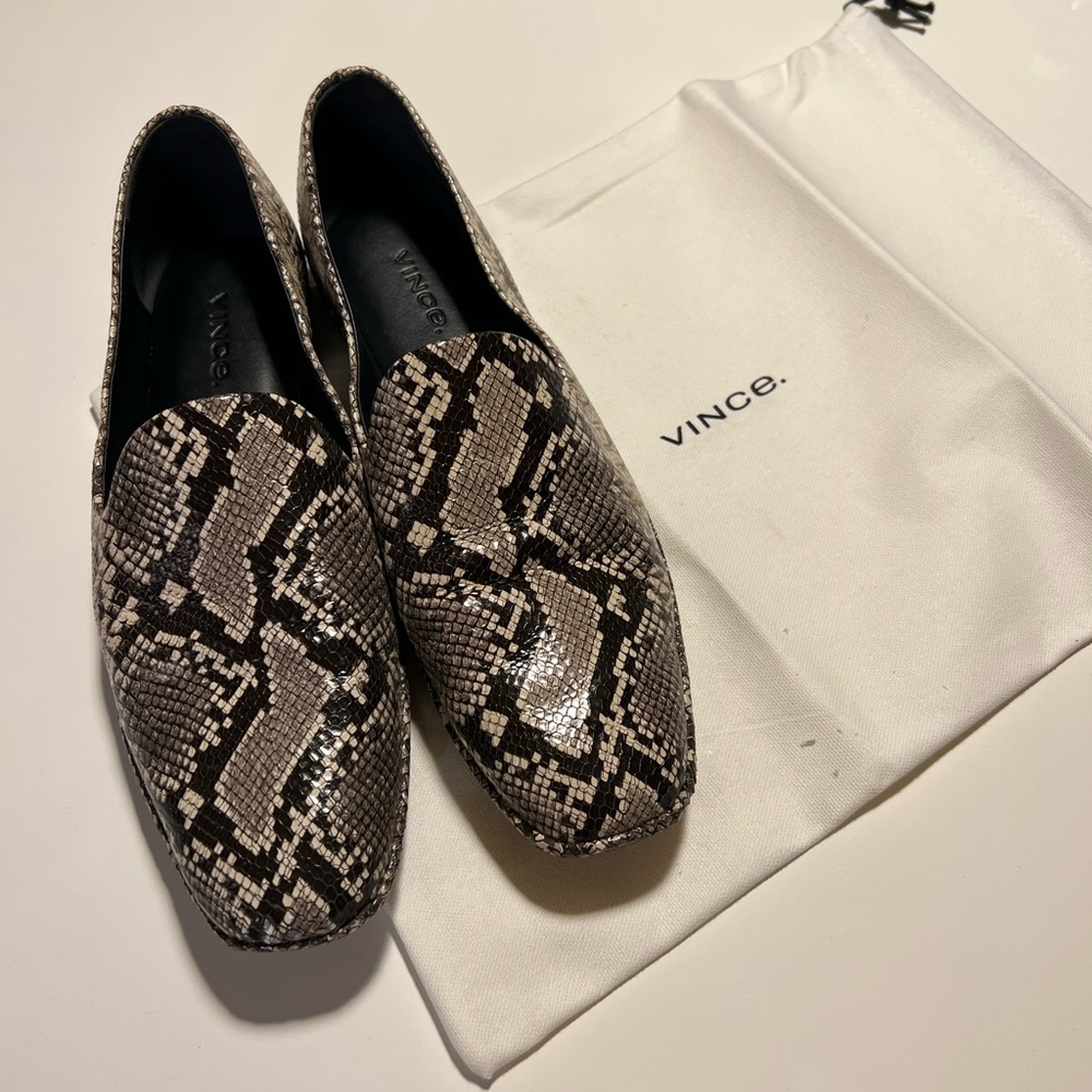 Snake style loafers